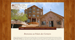 Desktop Screenshot of lepalaisdescerisiers.com