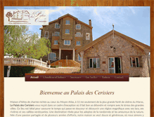Tablet Screenshot of lepalaisdescerisiers.com